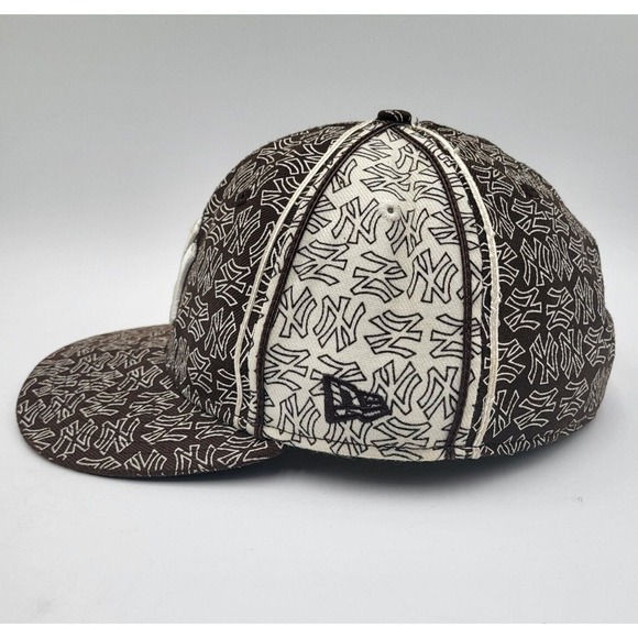 New Era 59Fifty New York Yankees All Over Print Fitted Hat Cap Size 7 3/4 Mens - Picture 5 of 13